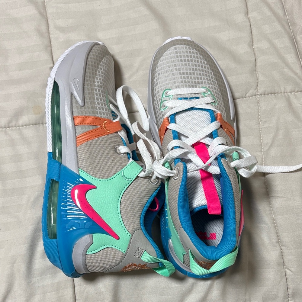 Nike Kids Gray and Blue Sneakers